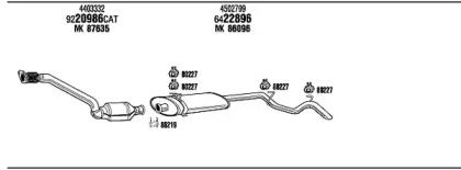 Система выпуска ОГ FONOS OPK015356AA