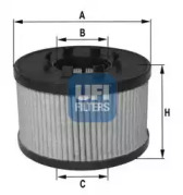 Масляный фильтр UFI 25.017.00