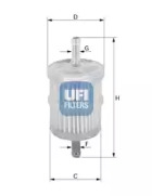 Топливный фильтр UFI 31.014.00