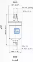 Топливный фильтр UFI 31.676.00