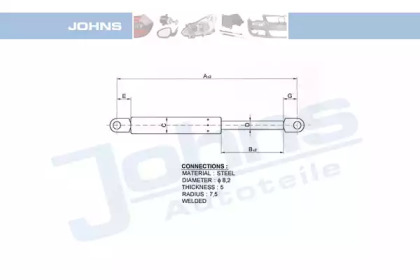 Газовая пружина JOHNS 13 07 03-91