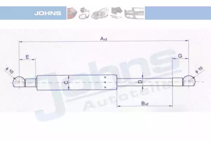 Газовая пружина JOHNS 20 24 03-91