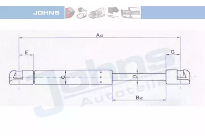 Газовая пружина JOHNS 23 04 95-91