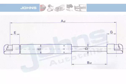 Газовая пружина JOHNS 23 06 95-91