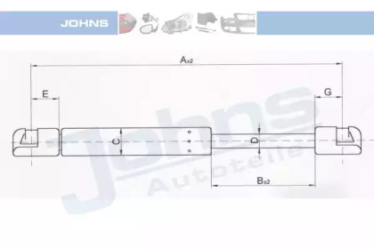 Газовая пружина JOHNS 57 06 95-92