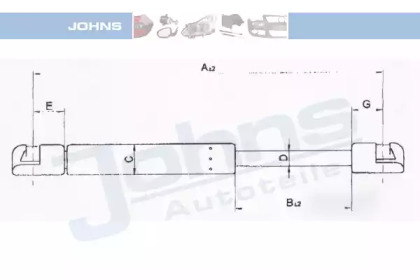 Газовая пружина JOHNS 60 19 95-94