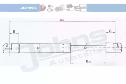 Газовая пружина JOHNS 60 24 95-91