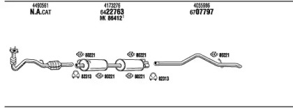 Система выпуска ОГ WALKER FO80180A