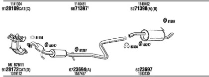 Система выпуска ОГ WALKER FOK016361B