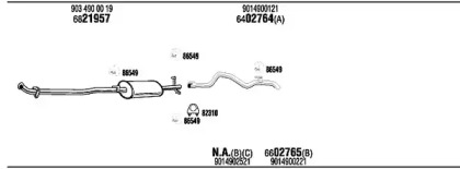 Система выпуска ОГ WALKER MBK008678A