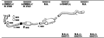 Система выпуска ОГ WALKER MBK018265AB