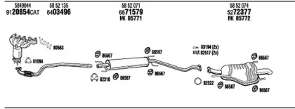 Система выпуска ОГ WALKER OPH15331A