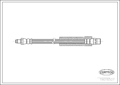 Тормозной шланг CORTECO 19018507