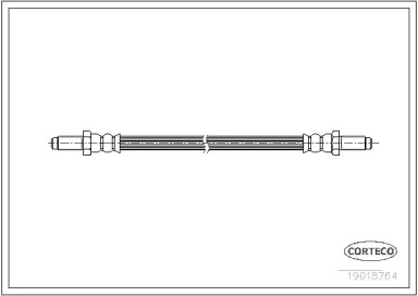 Тормозной шланг CORTECO 19018764