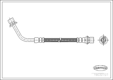Тормозной шланг CORTECO 19032727
