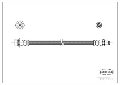 Тормозной шланг CORTECO 19033100