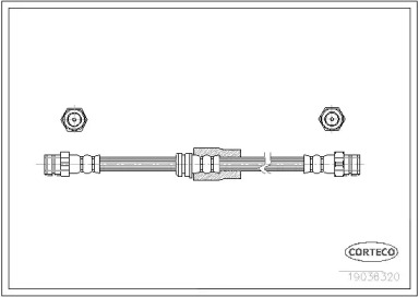 Тормозной шланг CORTECO 19036320