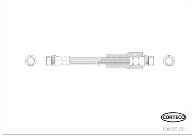 Тормозной шланг CORTECO 19036381