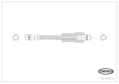 Тормозной шланг CORTECO 19036603