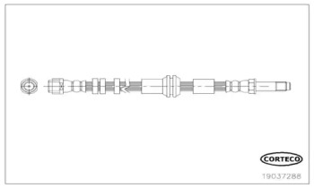 Тормозной шланг CORTECO 19037288