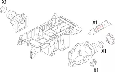 Комплект прокладок, дифференциал CORTECO 19535862