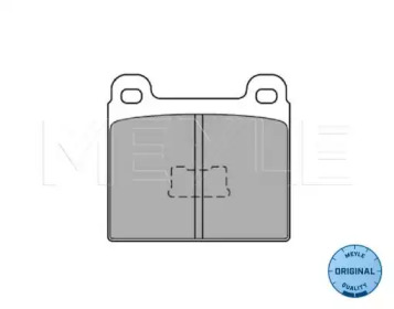 Комплект тормозных колодок, дисковый тормоз MEYLE 025 202 2818
