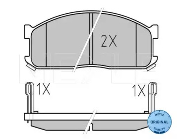 Комплект тормозных колодок MEYLE 025 200 0215/W
