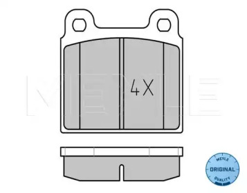 Комплект тормозных колодок MEYLE 025 200 1118