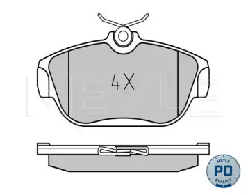 Комплект тормозных колодок MEYLE 025 201 6418/PD