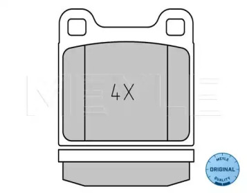 Комплект тормозных колодок MEYLE 025 202 2815