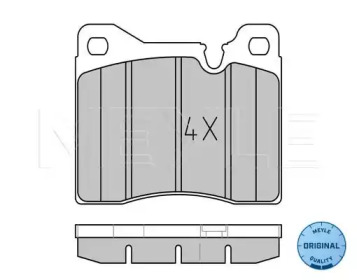 Комплект тормозных колодок MEYLE 025 204 3715
