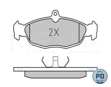Комплект тормозных колодок MEYLE 025 205 4716/PD