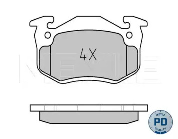 Комплект тормозных колодок MEYLE 025 206 3415/PD