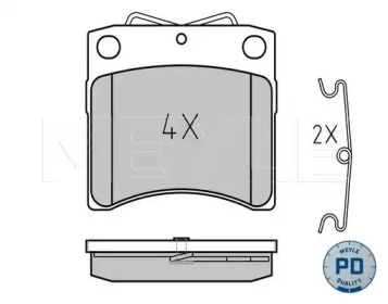 Комплект тормозных колодок MEYLE 025 206 5217/PD