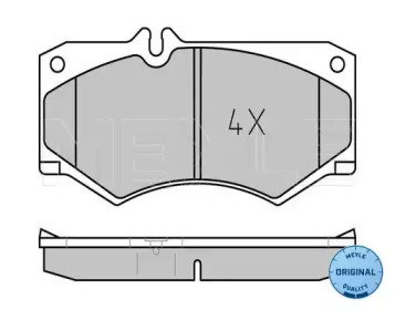 Комплект тормозных колодок MEYLE 025 207 8418
