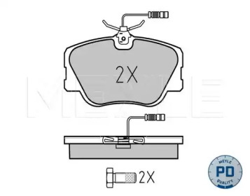 Комплект тормозных колодок MEYLE 025 209 4119-1/PD