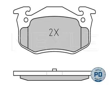 Комплект тормозных колодок MEYLE 025 209 7311/PD