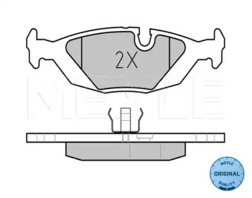 Комплект тормозных колодок MEYLE 025 210 8914