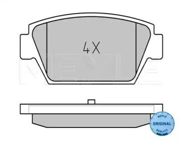 Комплект тормозных колодок MEYLE 025 211 2514