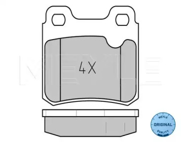 Комплект тормозных колодок MEYLE 025 211 4015