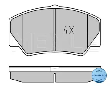 Комплект тормозных колодок MEYLE 025 211 4117