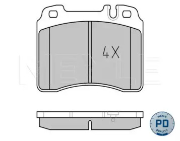 Комплект тормозных колодок MEYLE 025 211 5317/PD