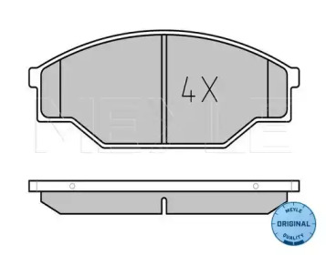 Комплект тормозных колодок MEYLE 025 211 5815