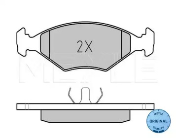 Комплект тормозных колодок MEYLE 025 211 9318