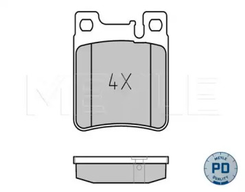 Комплект тормозных колодок MEYLE 025 213 0515/PD