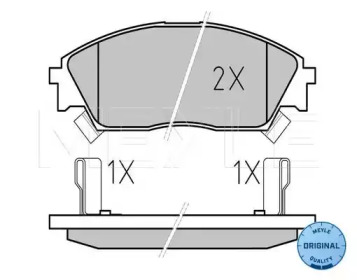 Комплект тормозных колодок MEYLE 025 213 2215/W