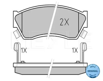 Комплект тормозных колодок MEYLE 025 213 3314/W