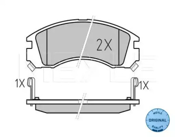 Комплект тормозных колодок MEYLE 025 213 6315/W