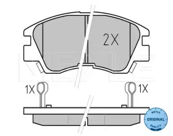 Комплект тормозных колодок MEYLE 025 213 7316/W