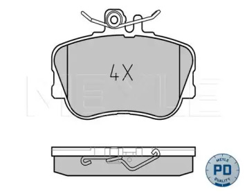 Комплект тормозных колодок MEYLE 025 214 3920/PD